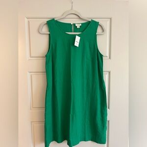 J. Crew Vibrant Green Dress